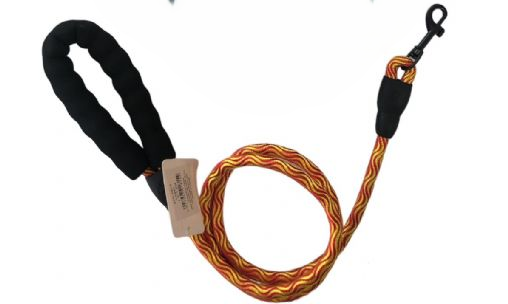 Maxilife Turuncu Reflektörlü Fitil Gezdirme Tasması 1,2 cm x 120 cm