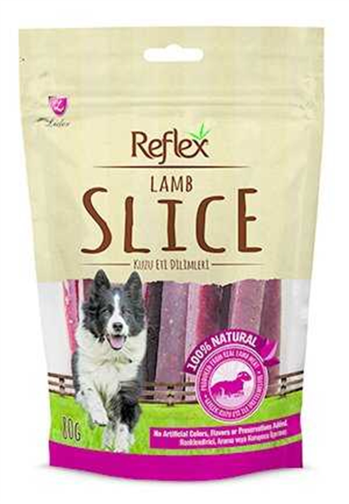 Reflex Lamb Slice Kuzu Çubuk Doğal Köpek Ödülü 80 gr