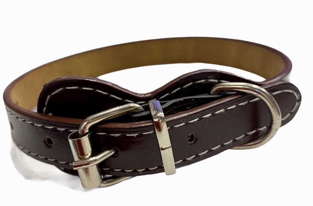 Doglife Kahverengi Deri Boyun Tasması 1,5 cm x 25-34 cm