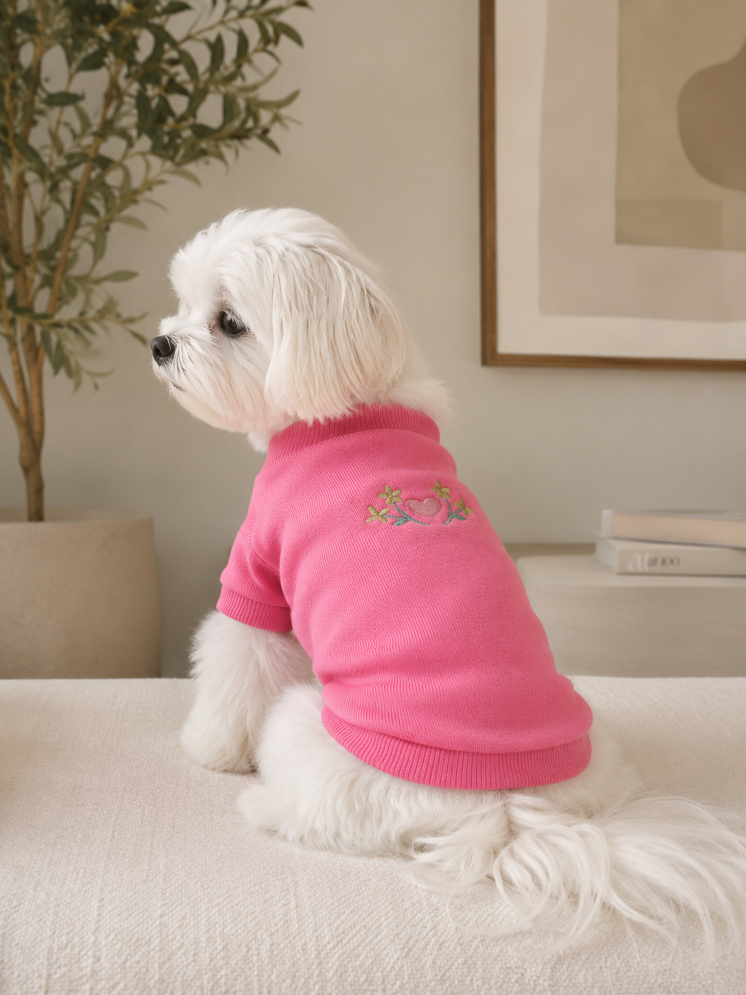 Gedyco Tiny Pink Küçük Irk Köpek Likralı Triko