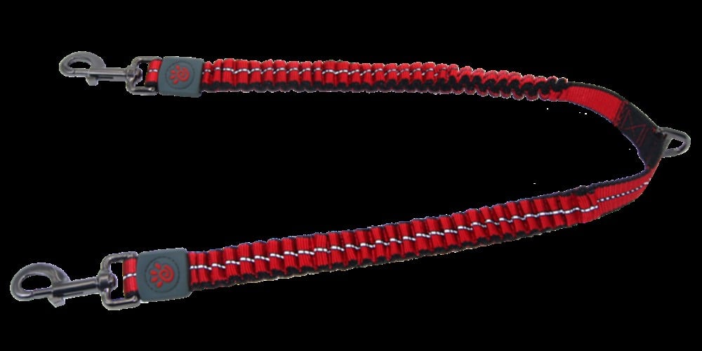 Doco Vario Bungee Uzayabilen 2'li Köpek Gezdirme Kayışı Kırmızı