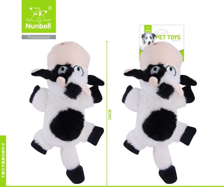 Nunbell Sesli İnek Peluş Köpek Oyuncağı 34 cm