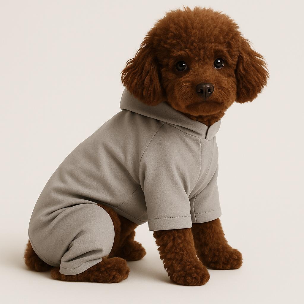 Gedyco Su Geçirmez içi Peluşlu Vizon Küçük Irk Köpek Tulum Yağmurluk 