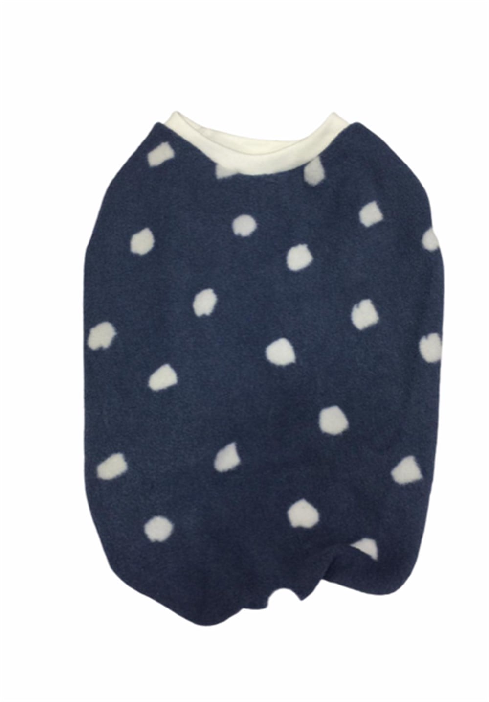 Puantiyeli Gri - Mavi Polar