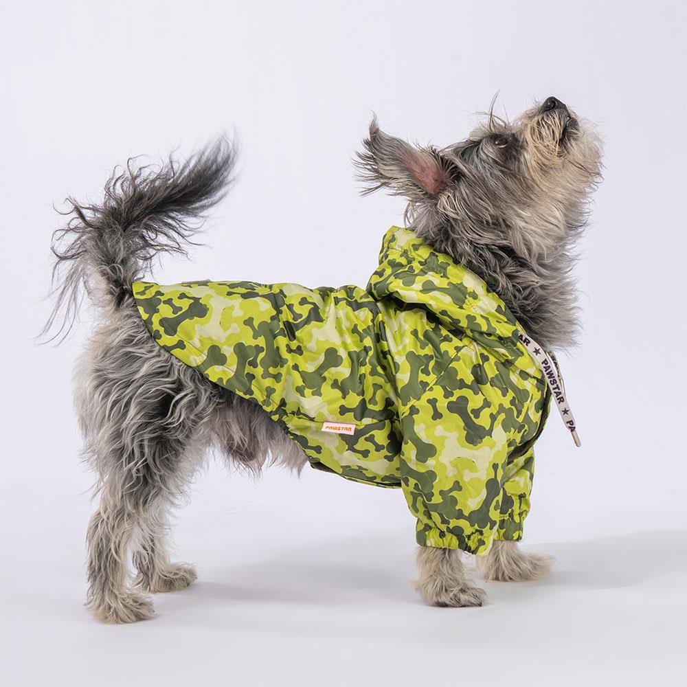 Pawstar GreenOssa Polarlı Su Geçirmez Küçük Irk Köpek Yağmurluğu