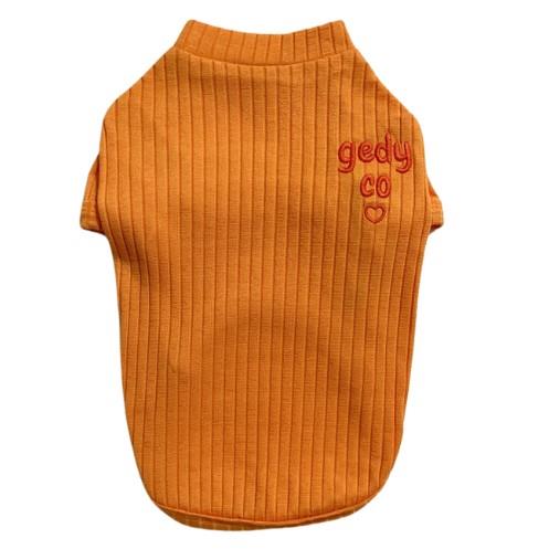 Gedyco Turuncu Basic Küçük Irk Köpek T-shirtü