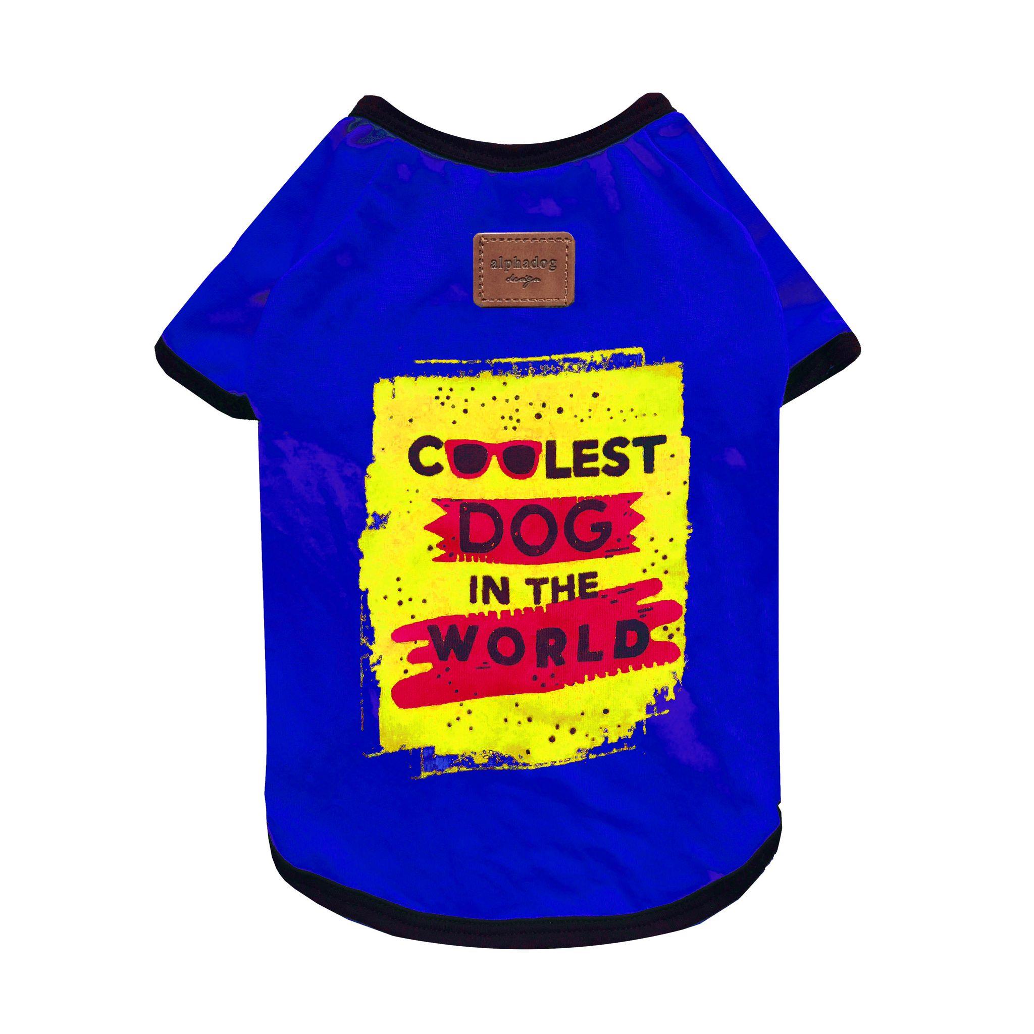 Alphadog Coolest Blue Küçük Irk Köpek T-shirtü