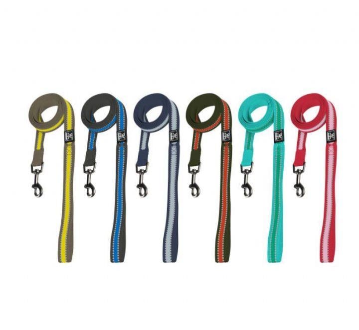 Nunbell Soft Tutamaçlı Çift Renkli, Reflektörlü Köpek Gezdirme Kayışı 120 cm x 2 cm