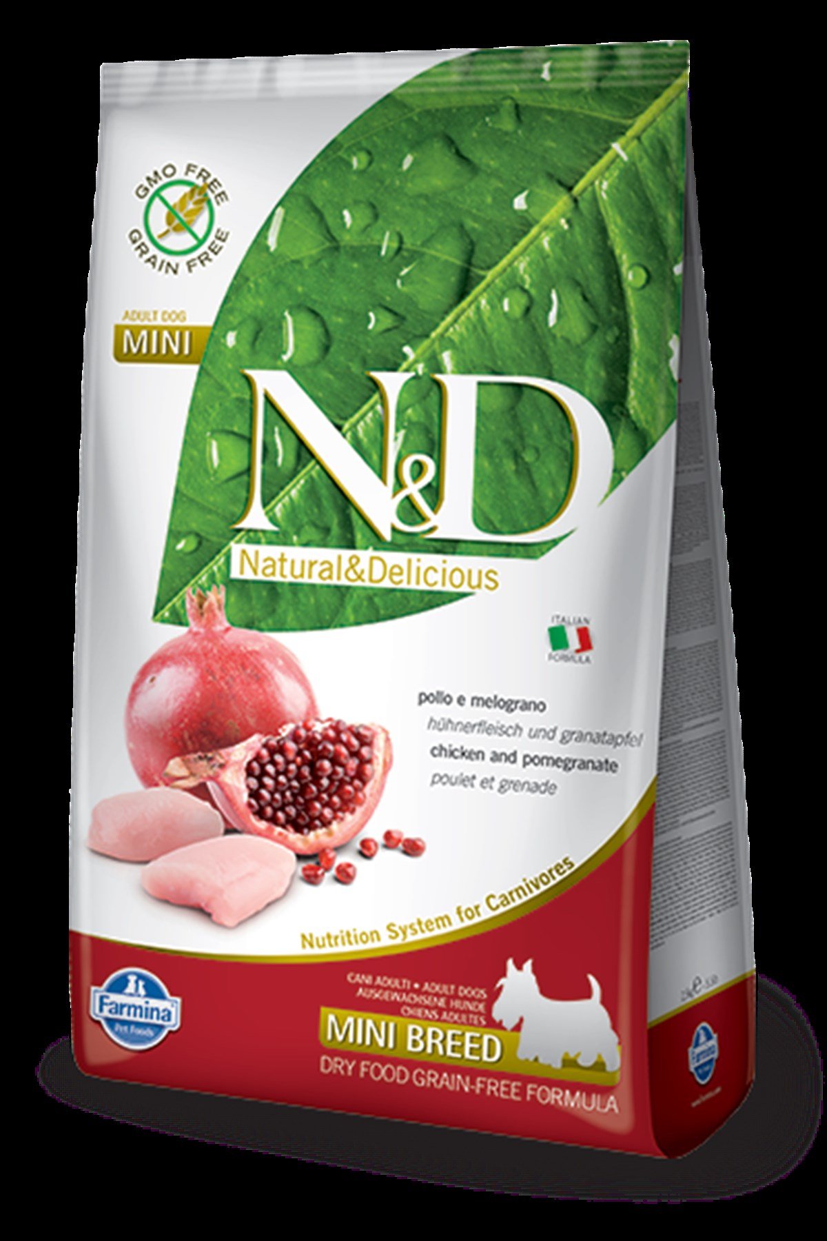N&D Tahılsız Tavuklu Narlı Küçük Irk Yetişkin Köpek Maması 2,5 Kg