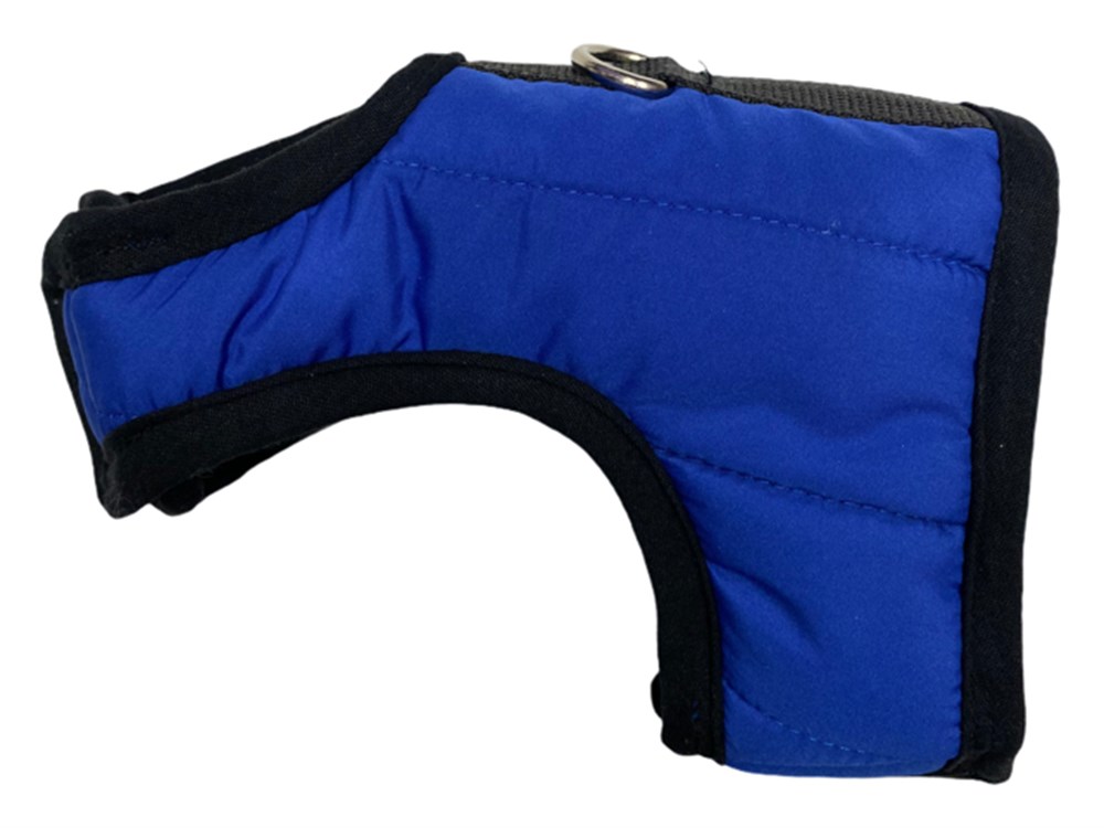 Gece Mavisi Pofuduk Yumuşacık Premium Kedi ve Köpek Gezdirme Kayışı ve Göğüs Tasma Yeleği SET