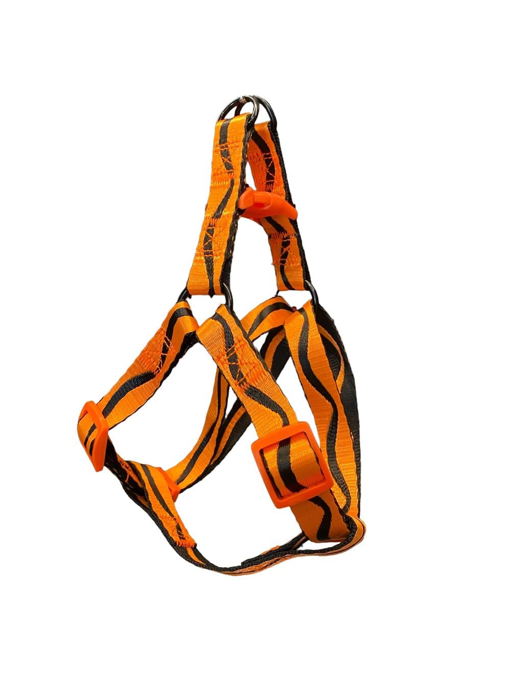 Neon Orange Wave Küçük-Orta Irk Köpek Göğüs Tasması (Göğüs: 50 cm x 70 cm)