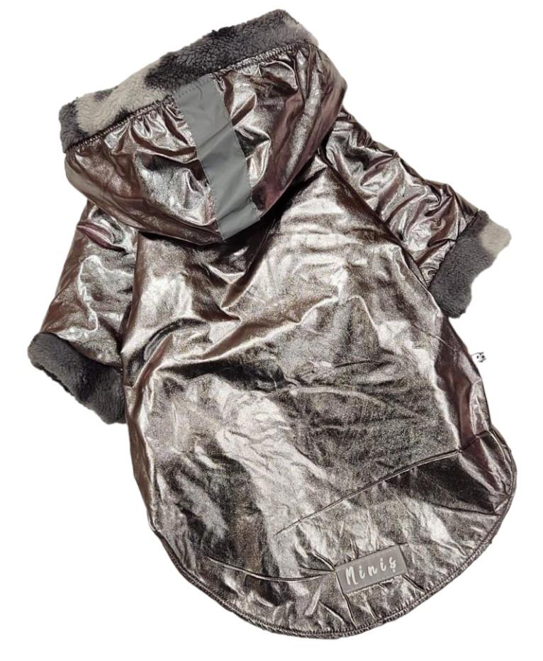 Peluşlu Bronz Küçük Irk Köpek Yağmurluğu