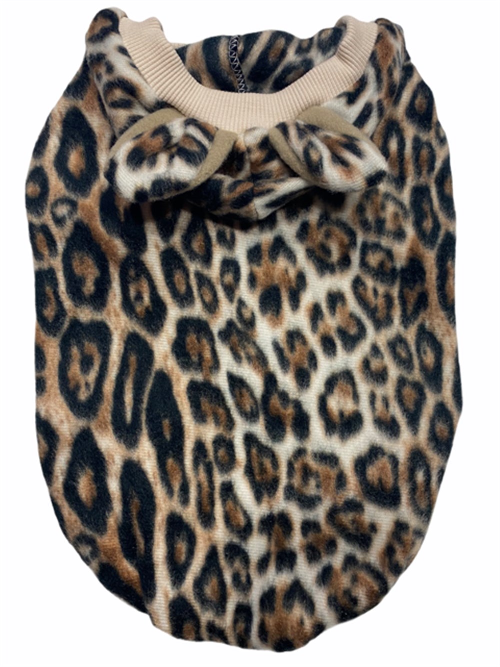 Kulaklı ve Kapüşonlu Yumuşacık Leopar Polar