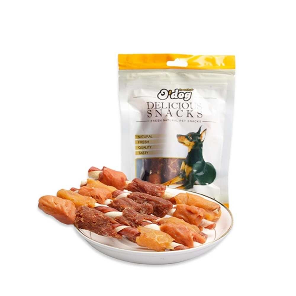 O'Dog Tavuklu ve Deri Sargılı Çubuk 100 gr Köpek Ödülü