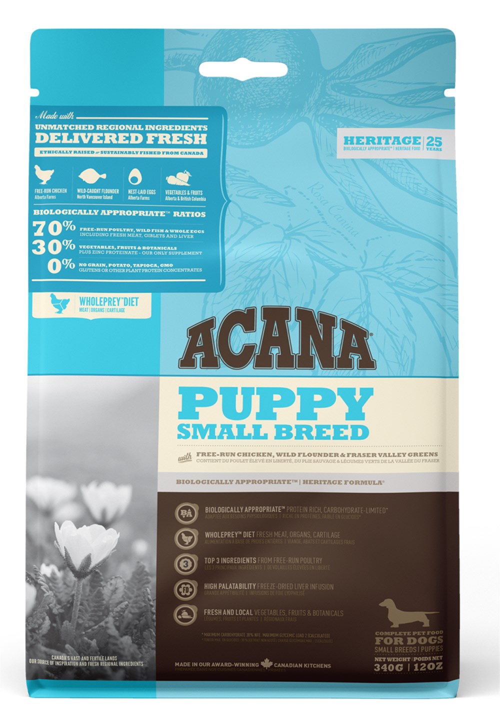 Acana Heritage Puppy Small Breed 340 gr Tahılsız Küçük Irk Yavru Köpek Maması
