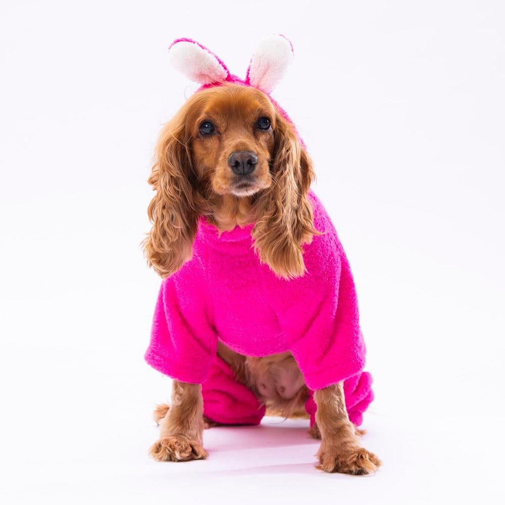 Pawstar Pembe Tapeti Peluş Küçük Irk Köpek Tulumu