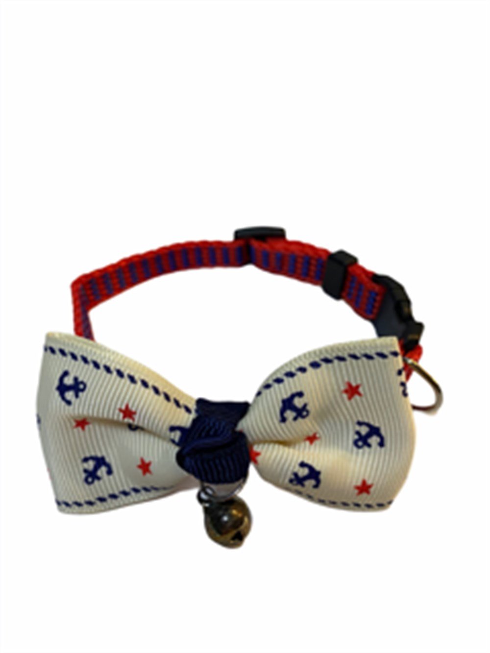 Kedi ve Köpek Zilli Papyon Tasma Denizci