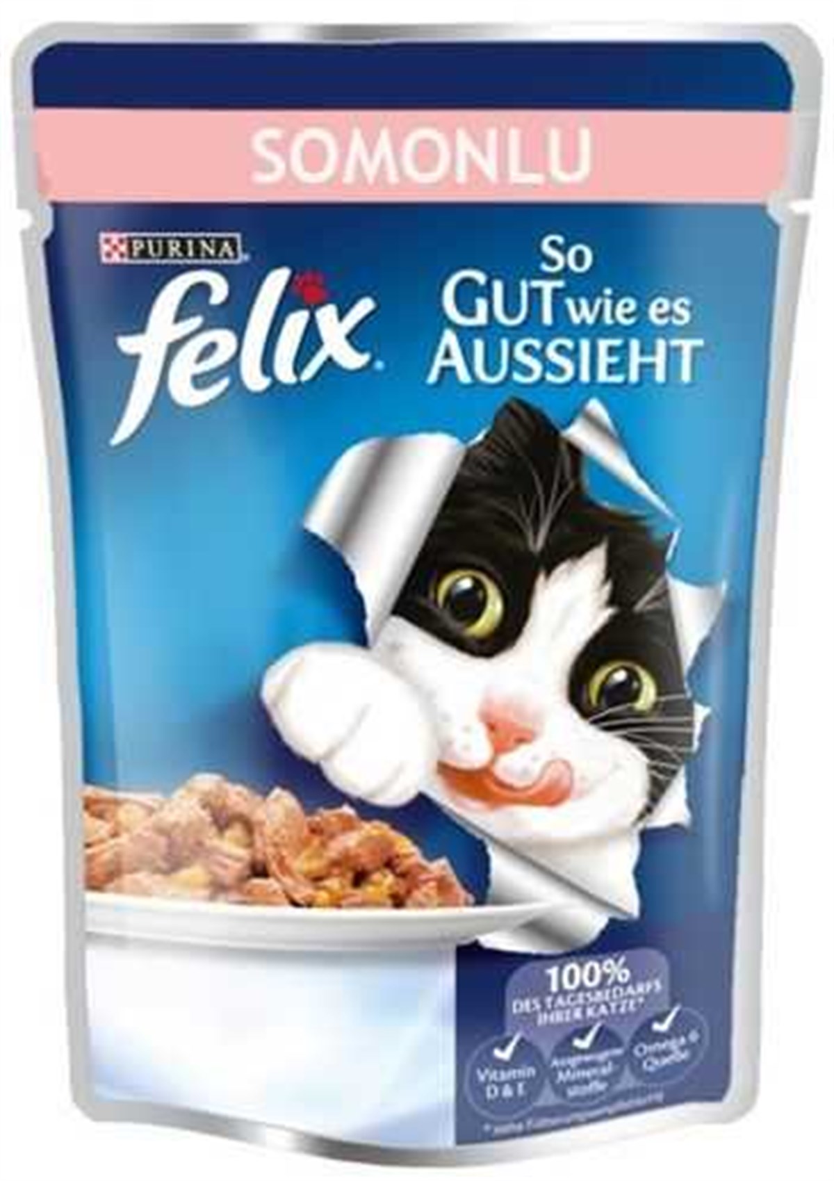 Felix Somonlu 100 gr Yetişkin Kedi Konservesi
