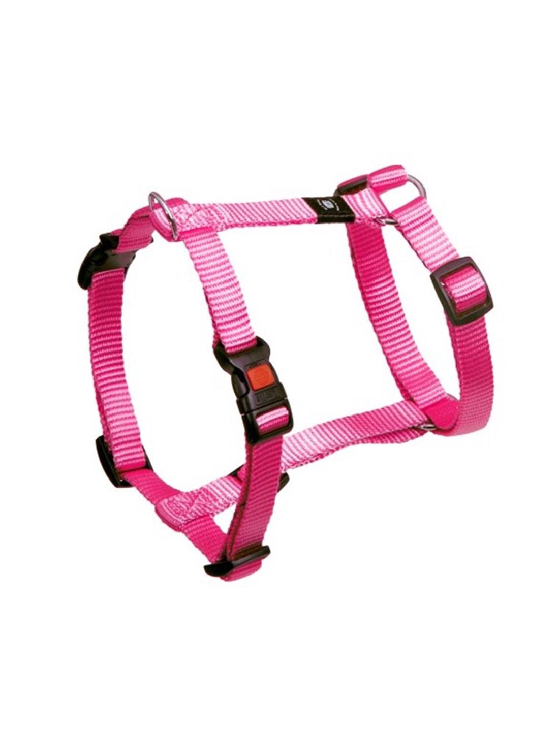 Flamingo Ziggi Kilitli Köpek Göğüs Tasması, Göğüs: 40-50 cm Pembe
