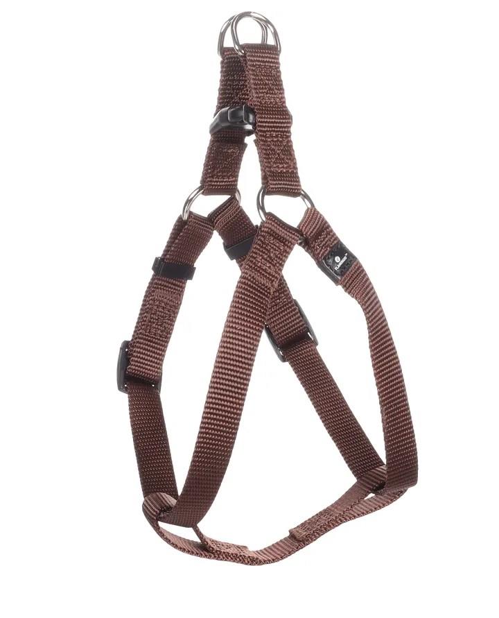 Flamingo Ziggi Kilitli Üçgen Köpek Göğüs Tasması, Göğüs: 35-60 cm Kahverengi