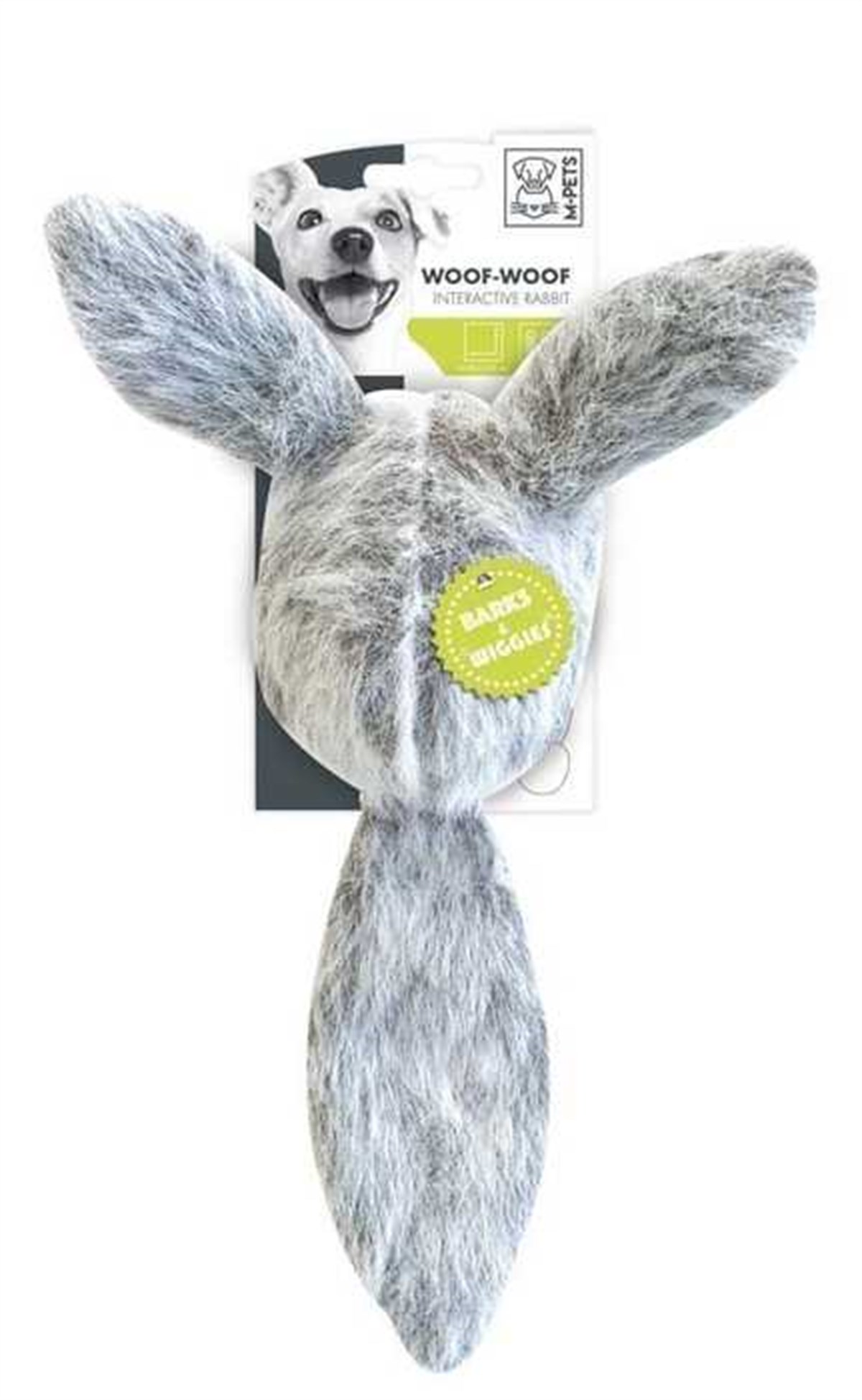 M-Pets Peluş Tavşan Sesli Pilli Köpek Oyuncagı 35x12 Cm