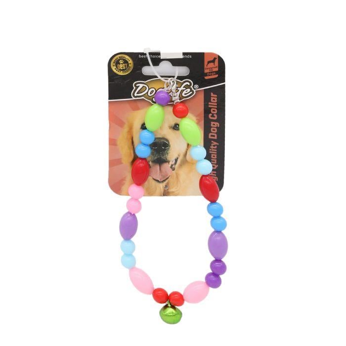 Doglife Boncuklu Zilli Köpek Kolyesi 32 cm