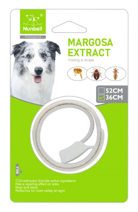 Nunbell Küçük Köpekler için Pire, Kene Tasması (Boyun mx: 36 cm)