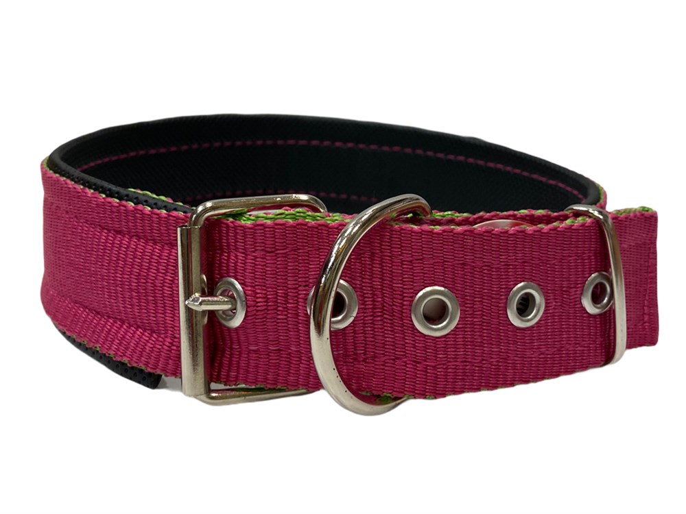 Pembe Köpek Boyun Tasması 4 cm x 50-65 cm