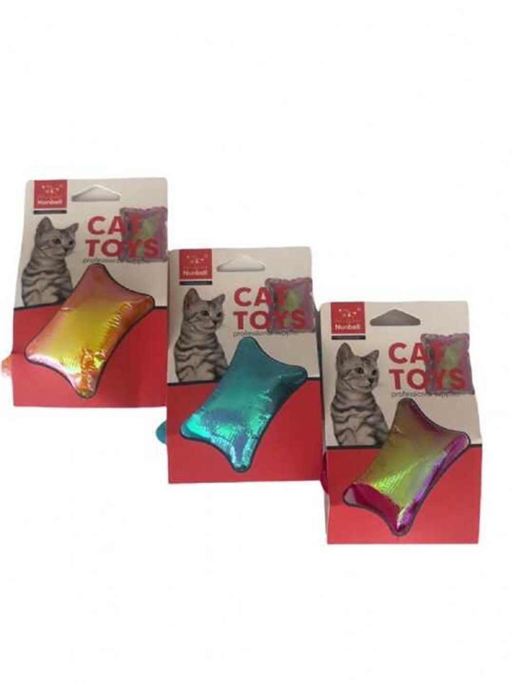 Nunbell Hışırtılı Yastık Kedi Oyuncağı 9 cm (1 Adet)