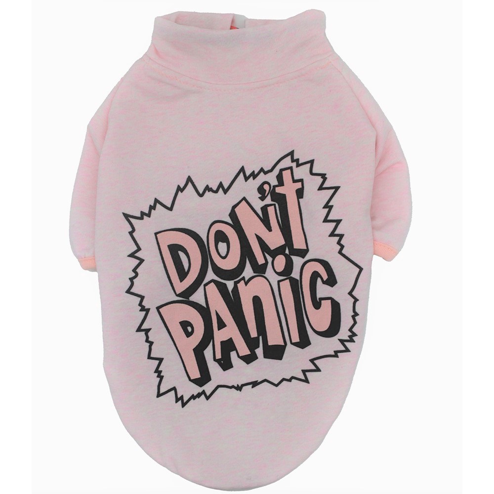 Pawstar Don't Panic Pink Orta-Büyük Irk Köpek Sweatshirtü