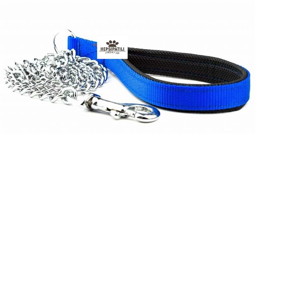 Nunbell Yumuşak Tutma Saplı 4 mm x 120 cm Zincir Köpek Gezdirme Tasması