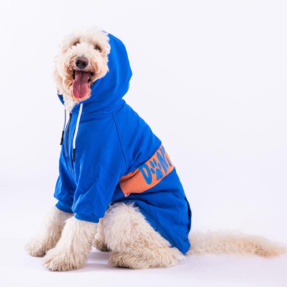 Pawstar Mavi Angry Orta-Büyük Irk Köpek Fermuarlı Sweatshirt