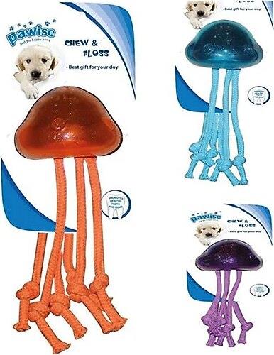 Pawise TPR, Diş İpli Deniz Anası Köpek Oyuncağı 15 cm (1 Adet)