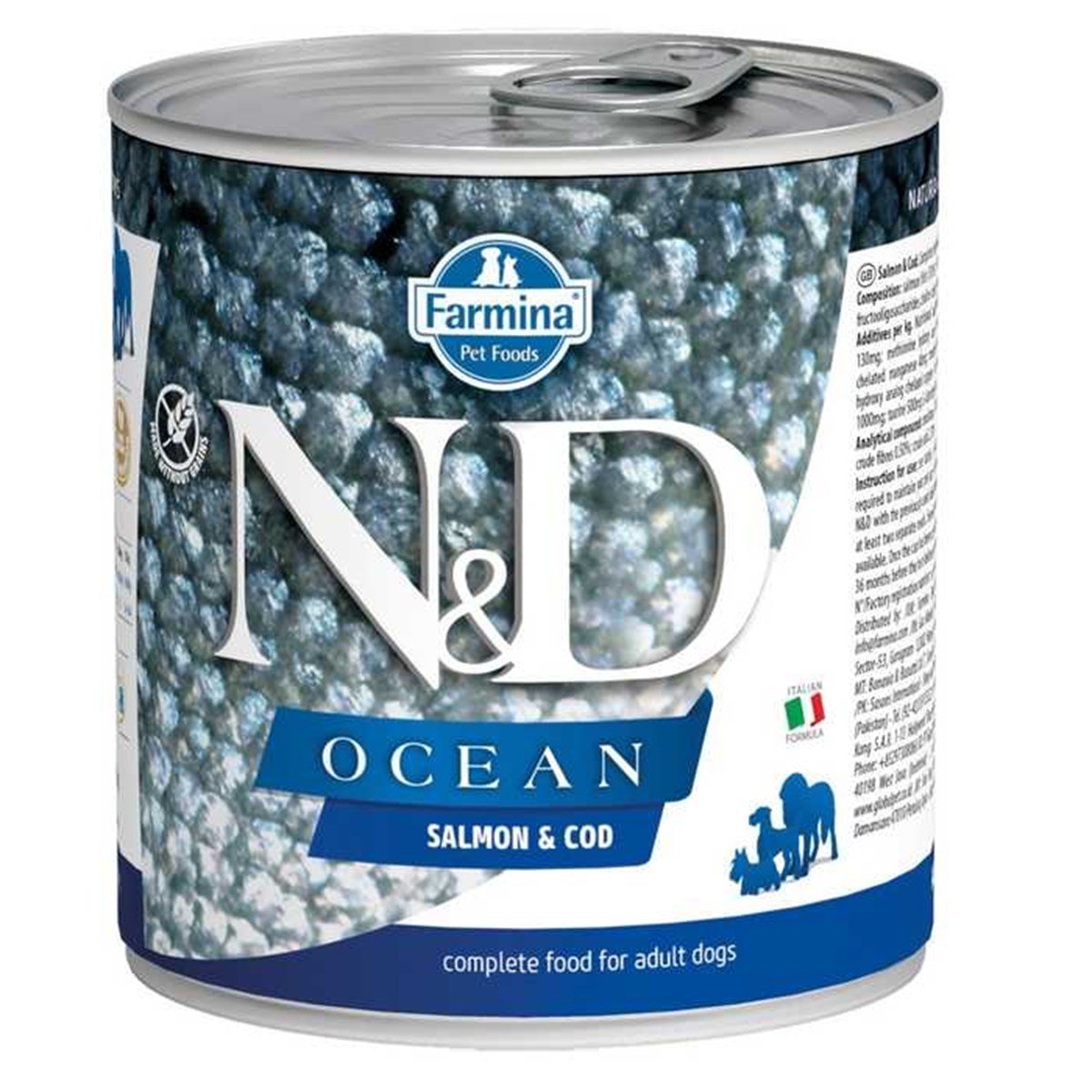 N&D Ocean Somon ve Morina Balıklı Yetişkin Köpek Konservesi 285 Gr