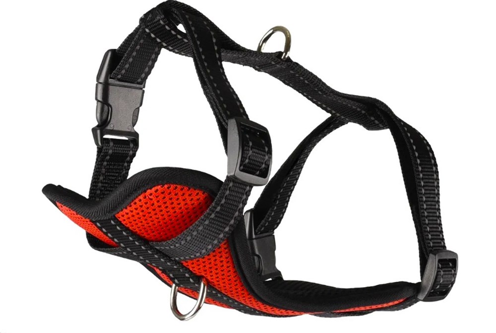 Flamingo Minou Red Reflektörlü Köpek Göğüs Tasması M (Göğüs 40 cm x 55 cm)