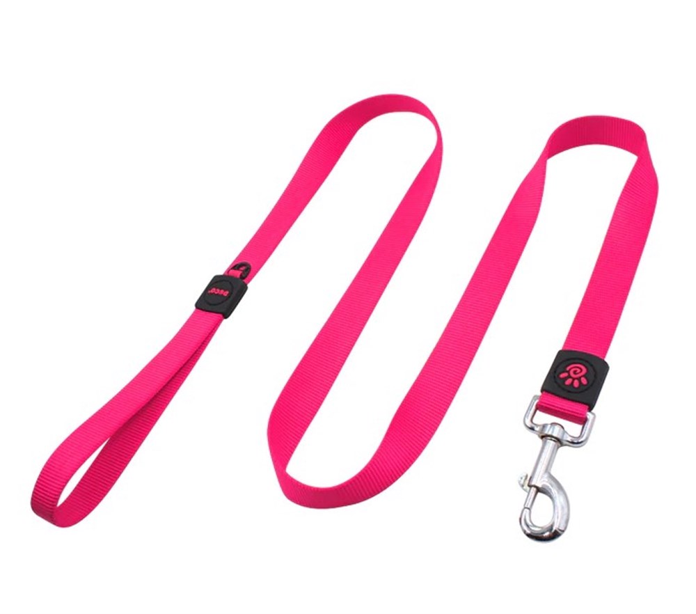 Doco Signature Çift Katmanlı, Küçük Irk Köpek Gezdirme Kayışı 1,5 cm x 120 cm Pink S