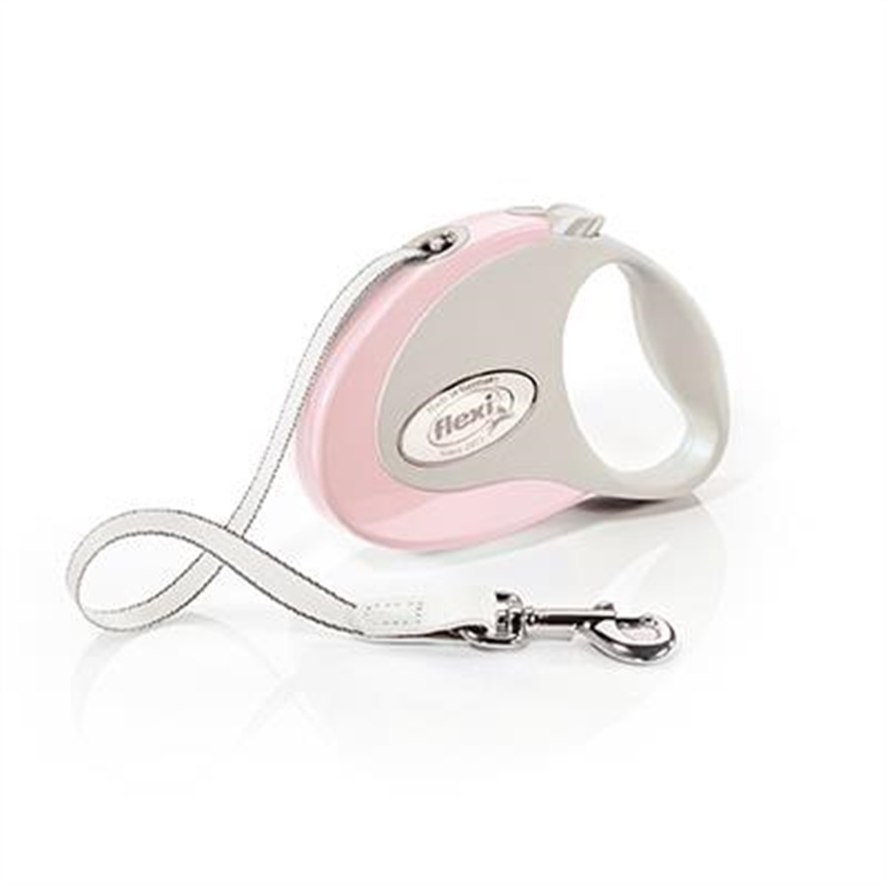 YENİ! Flexi Style Pink Otomatik Şerit Gezdirme Tasması S 3 m Max 12 kg