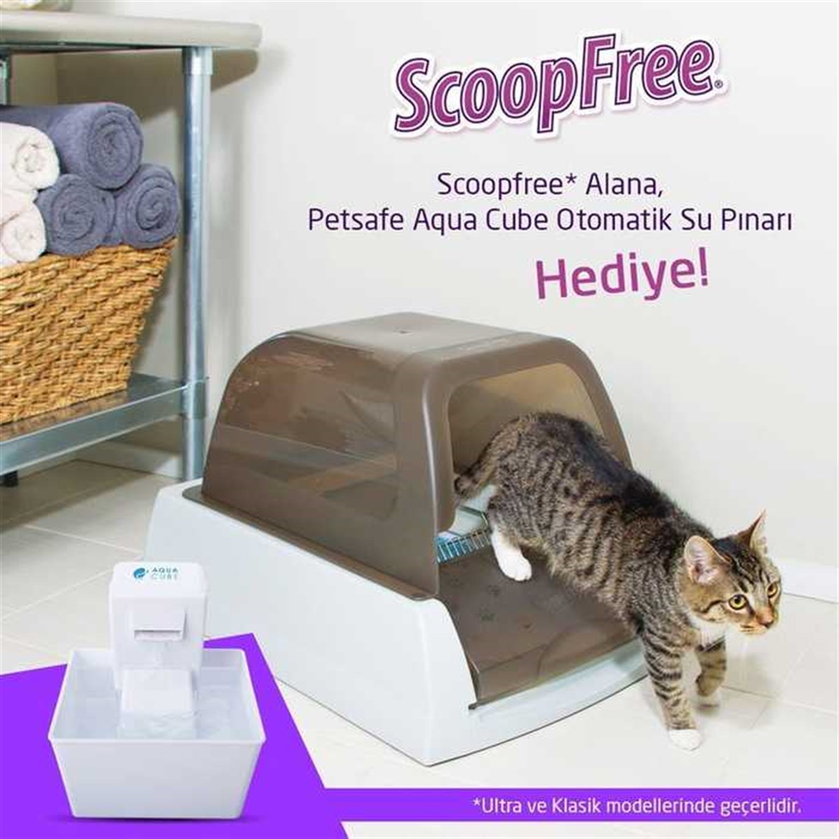 ScoopFree Ultra Otomatik Kedi Tuvaleti