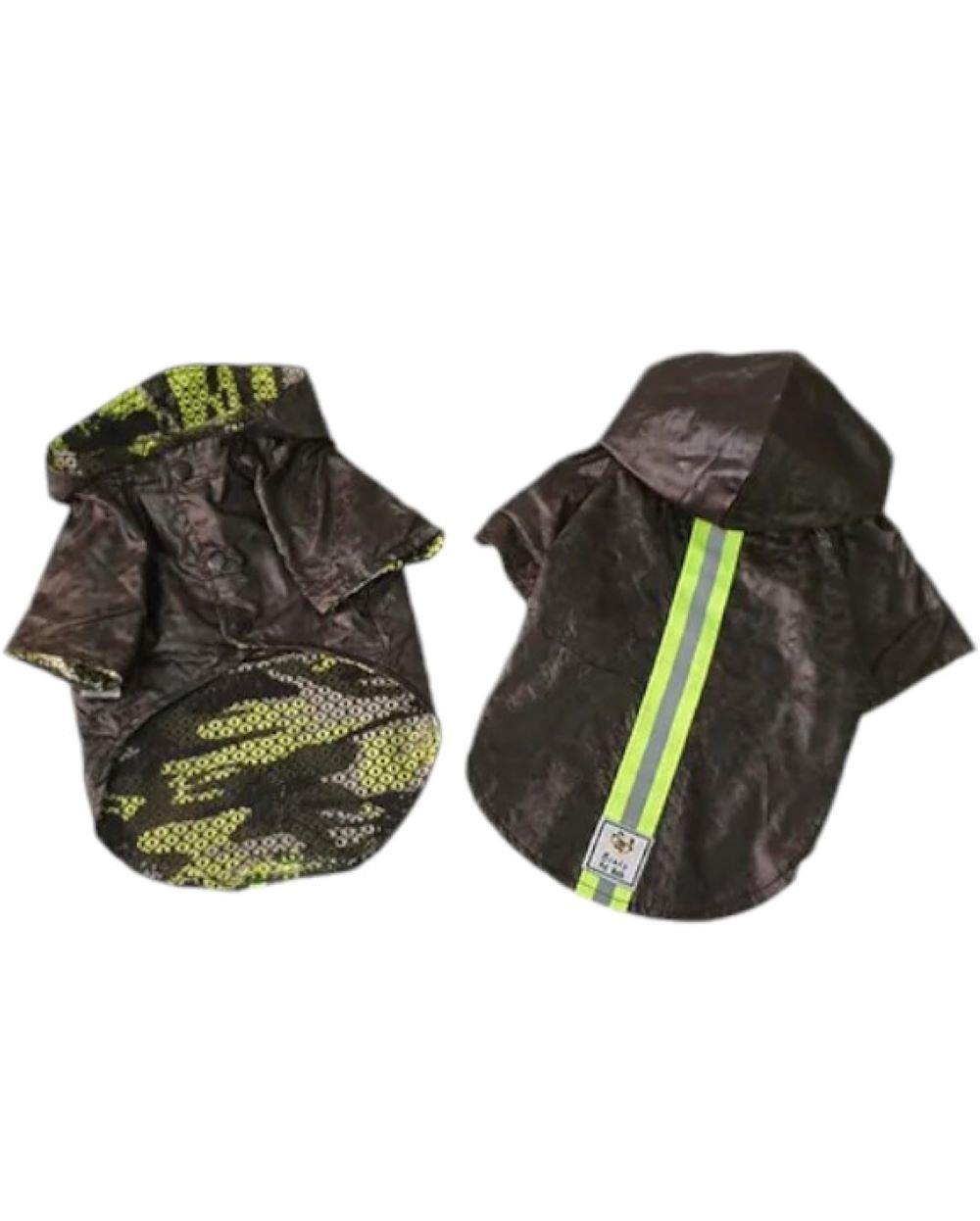 Miniş Kamuflaj İçi Fileli Küçük Irk Köpek Yağmurluğu