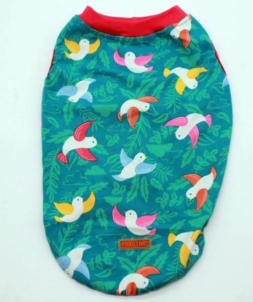 Pawstar Bird Küçük Irk Köpek Penye T-shirt