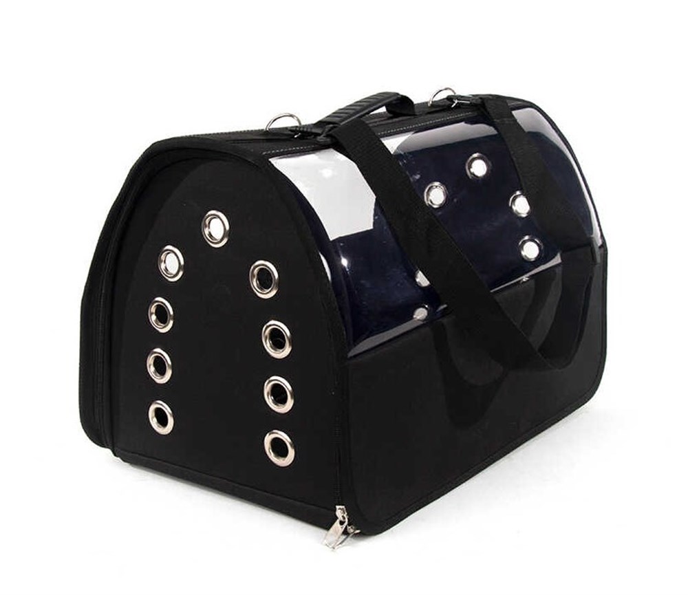 Şeffaf Büyük Siyah Taşıma Çantası 50 cm x 30 cm x 30 cm