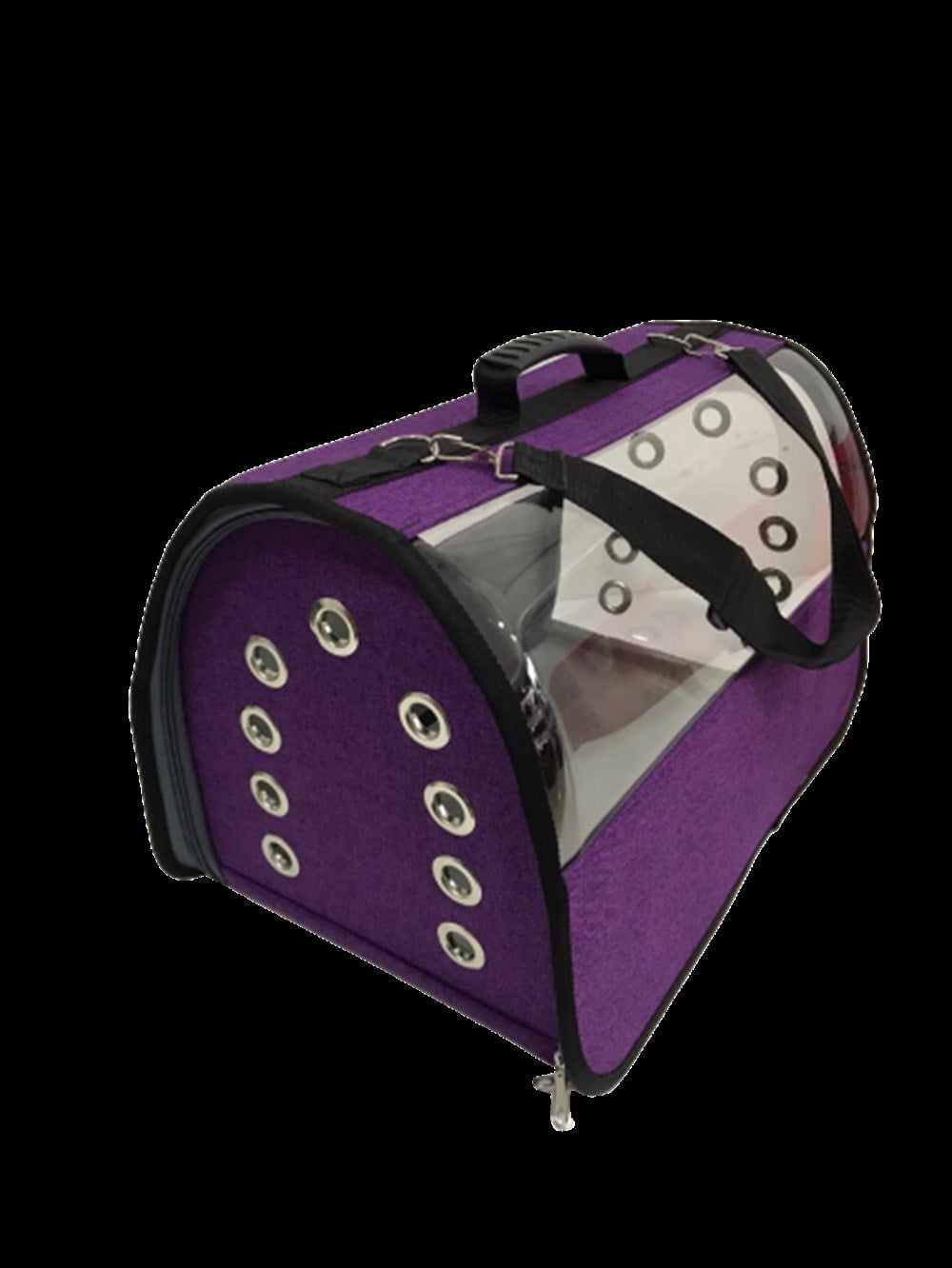 Pet Pretty FlyBag Şeffaf Mor Taşıma Çantası 49 cm x 30 cm x 30 cm