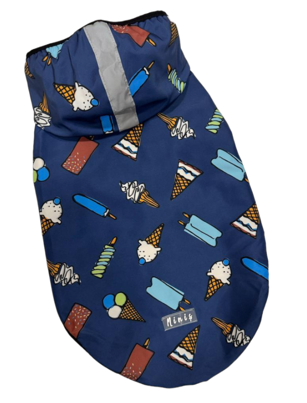 Ice Cream Polarlı Orta-Büyük Irk Köpek Yağmurluğu