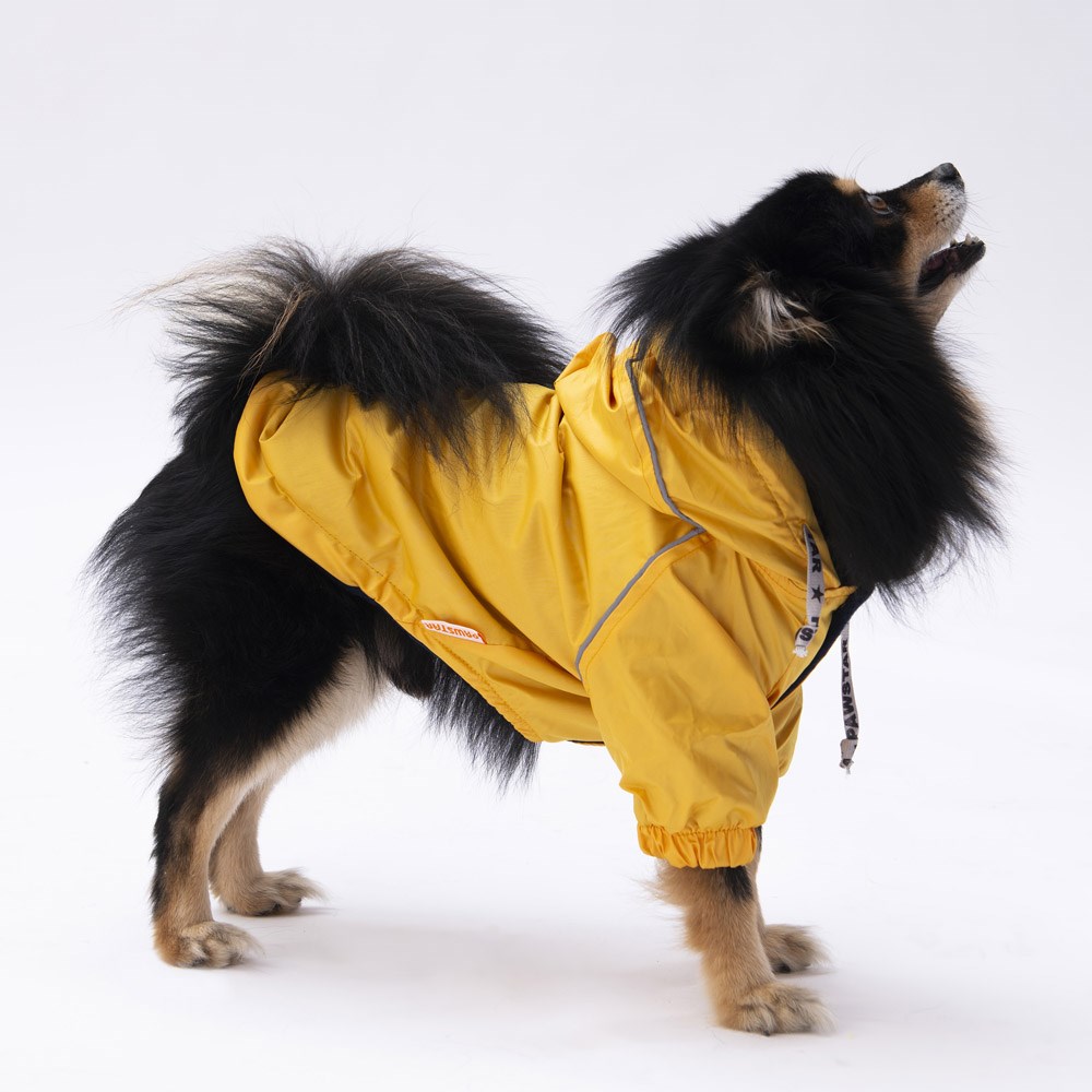 PawStar Sarı Pluvia Küçük Irk Köpek Yağmurluğu