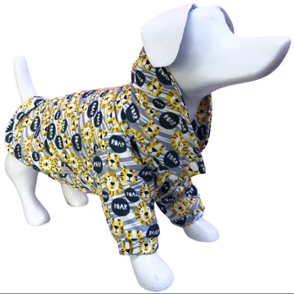 Gedyco Lion Su Geçirmez içi Polarlı Küçük Irk Köpek Montu  (2-8 kg arası köpeklere uygundur)