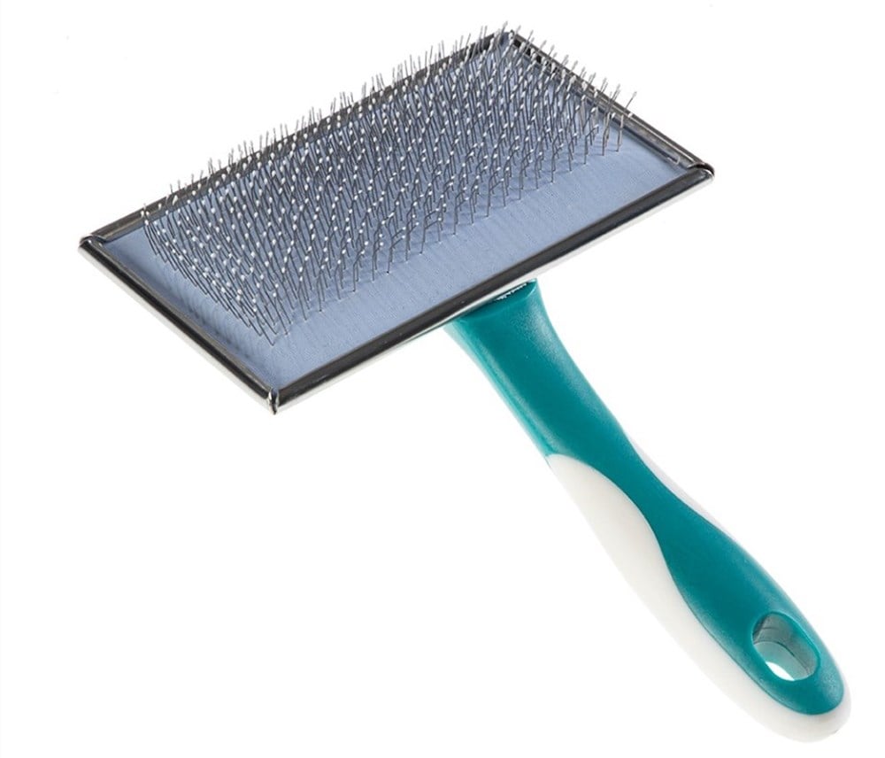 Gimdog Silikon Başlıklı M Orta Boy İnce Tel Kedi ve Köpek Fırçası 14,2 x 8,9 cm