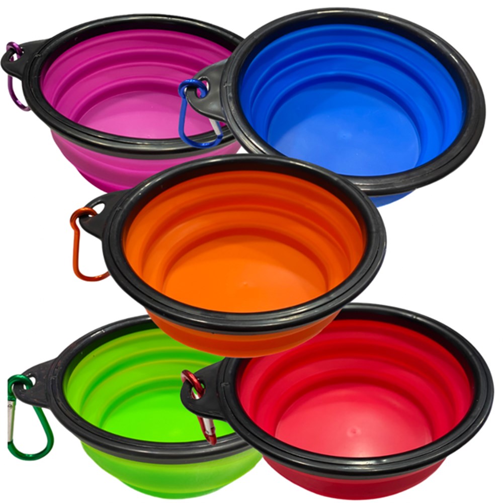 Katlanabilir Silikon Mama ve Su Kabı 350 ml (1 adet)