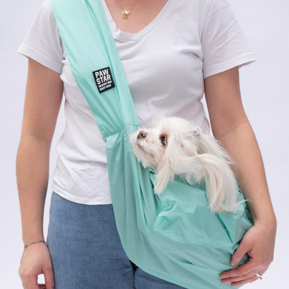 Pawstar Su Yeşili Crossbody Küçük Irk Köpek Çapraz Taşıma Çantası