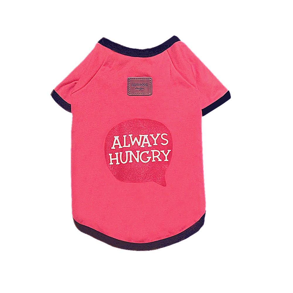 Alphadog Always Hungry T-shirt Pembe