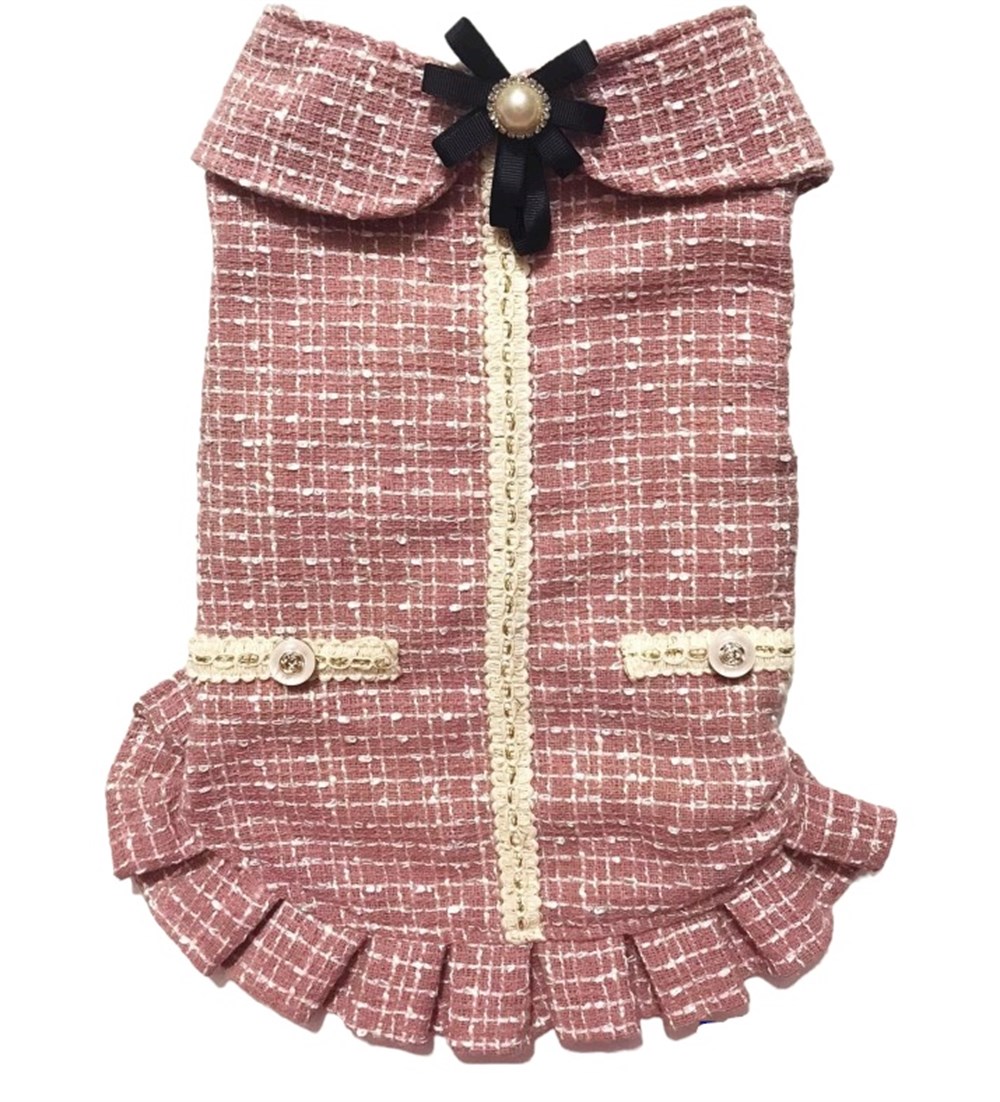 Gedyco Pembe Tüvit Küçük Irk Köpek Ceketi